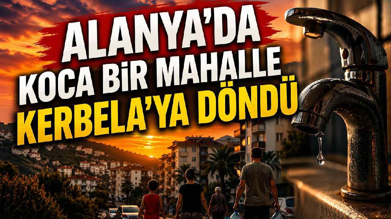Oba Mahallesi’nde su kesintisi vatandaşı canından bezdirdi