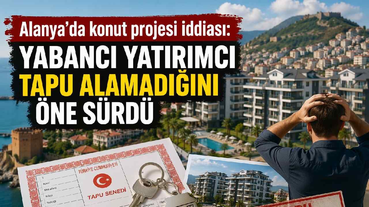 Alanya’da konut projesi iddiası: Yabancı yatırımcı tapu alamadığını öne sürdü