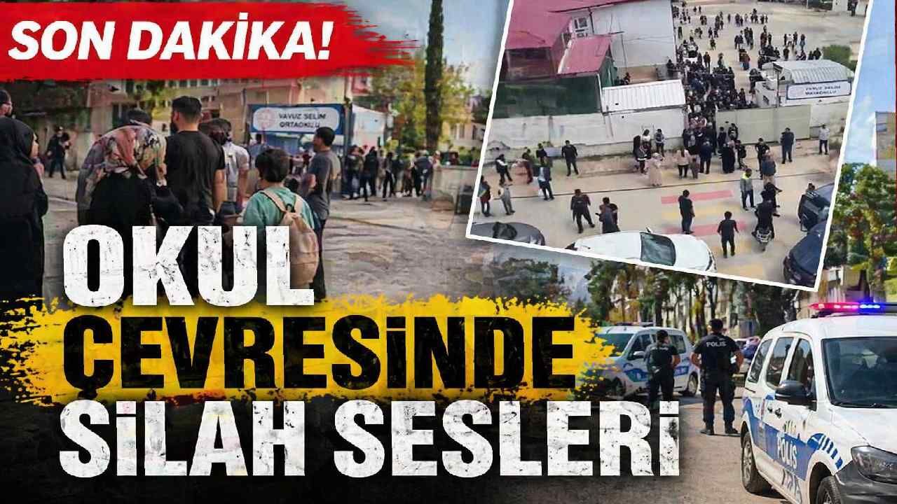 Okul çevresinde silah sesleri paniğe neden oldu
