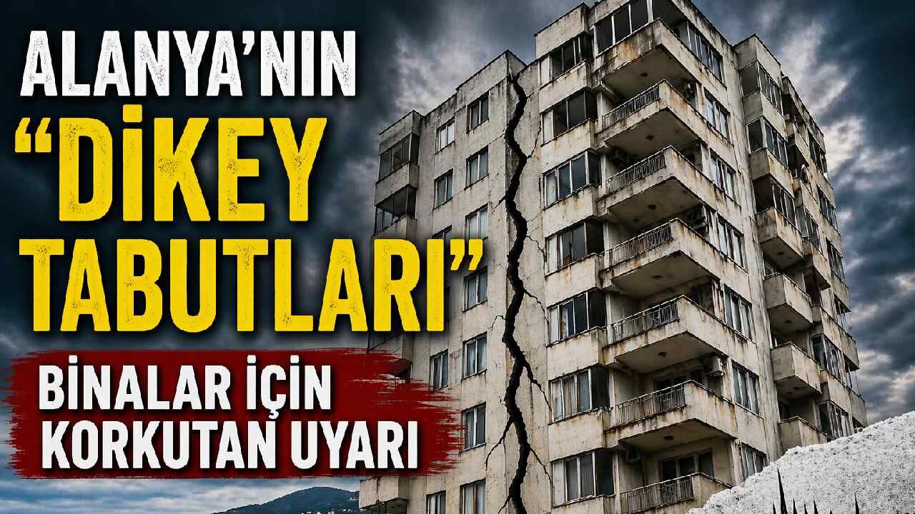 Alanya'nın “dikey tabutları”: Binalar için korkutan uyarı