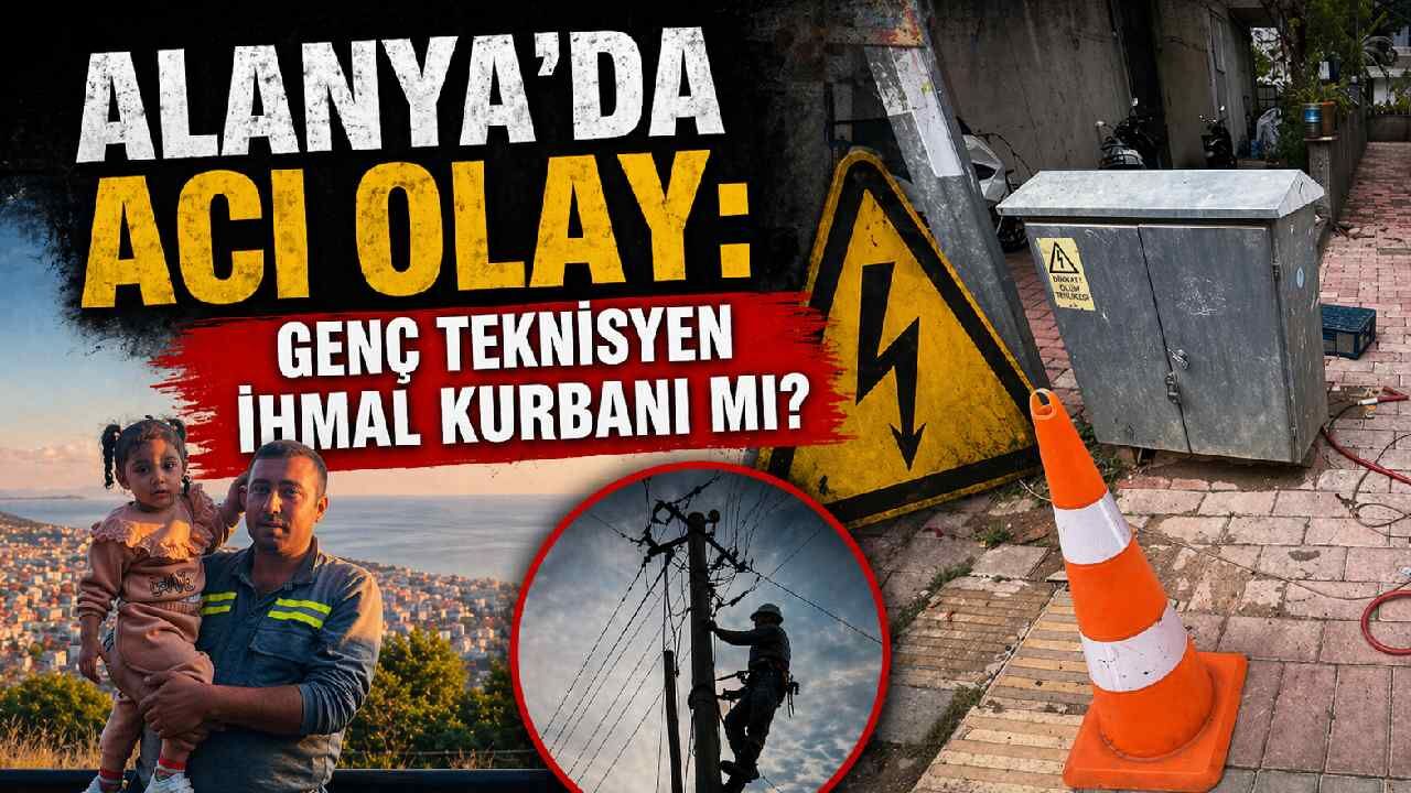 Alanya'da acı olay: Genç teknisyen ihmal kurbanı mı?