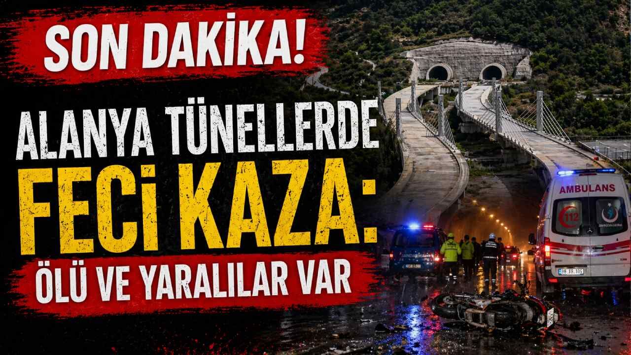 Son Dakika! Alanya tünellerde feci kaza: ölü ve yaralılar var
