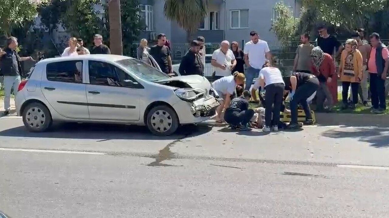 Alanya Çevreyolu'nda zincirleme kaza: Yaşlı kadın yaralandı