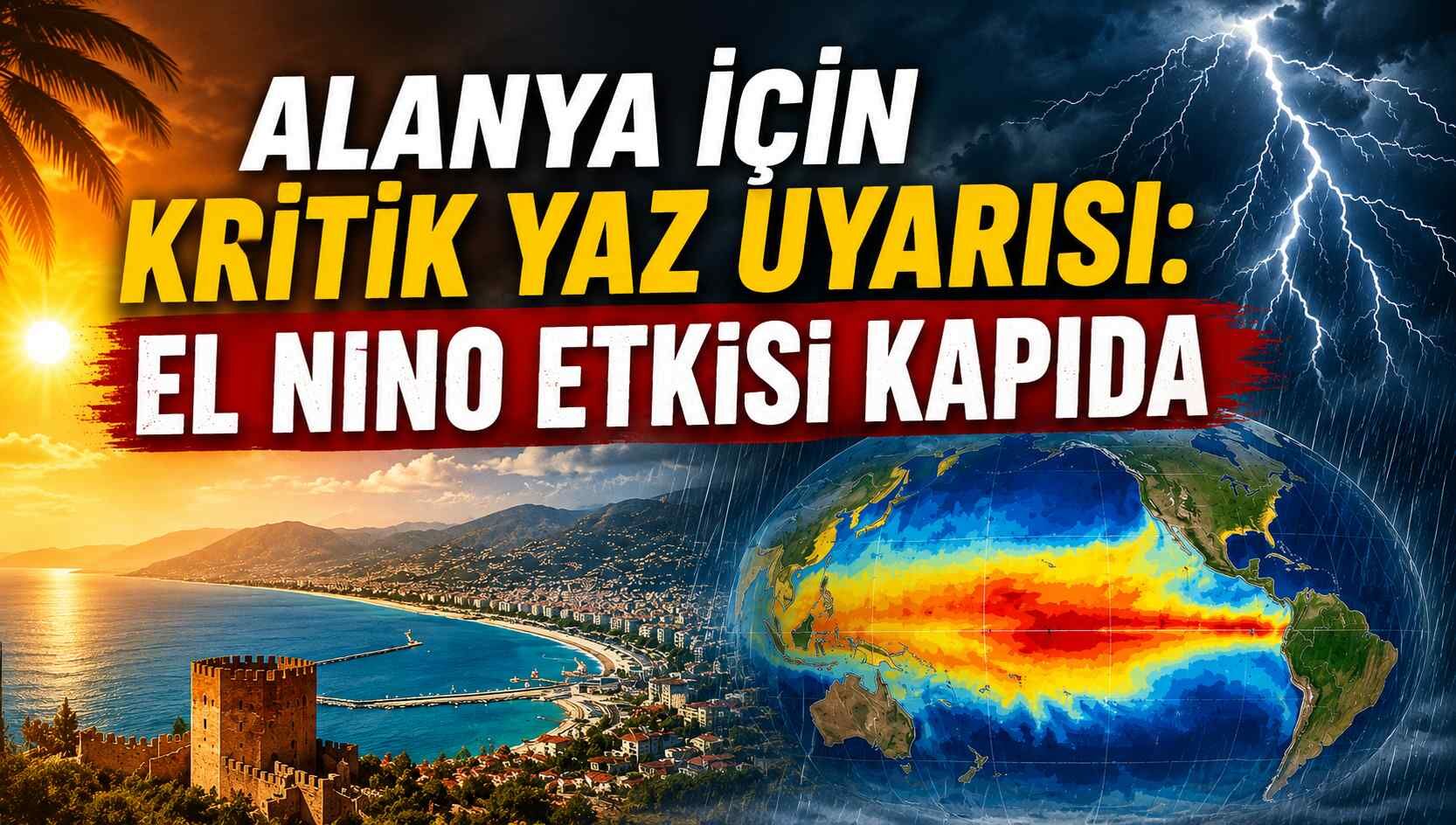 Alanya için kritik yaz uyarısı: El Nino etkisi kapıda