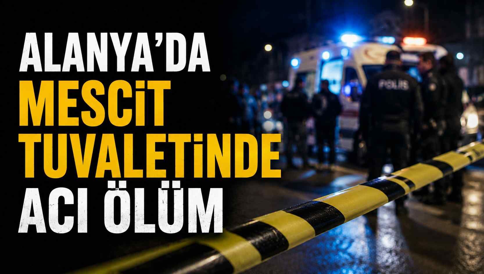 Alanya’da mescit tuvaletinde acı ölüm