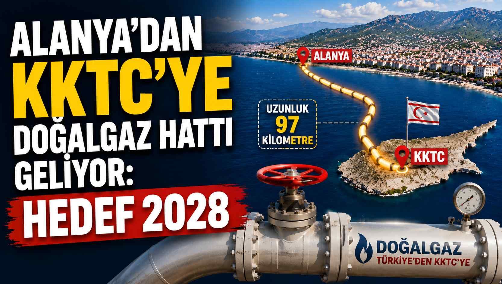 Alanya’dan KKTC’ye doğalgaz hattı geliyor: Hedef 2028