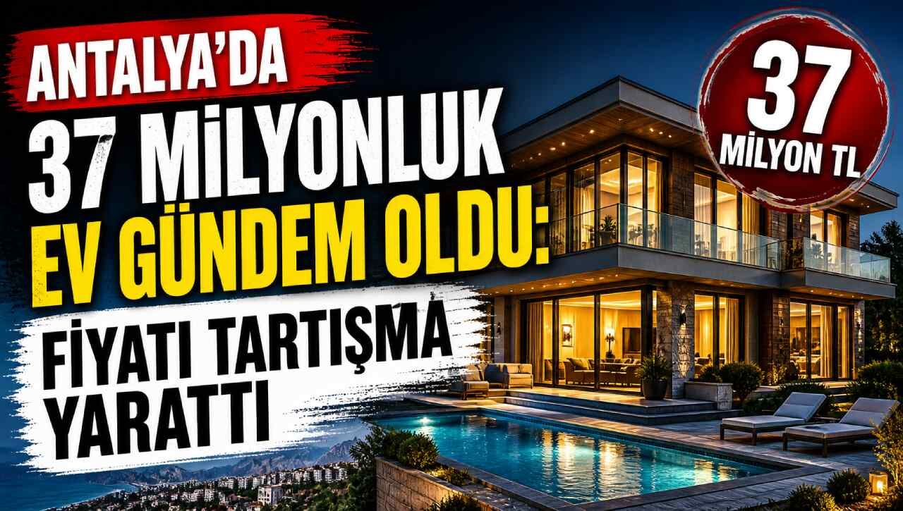 Antalya’da 37 Milyonluk ev gündem oldu: Fiyatı tartışma yarattı