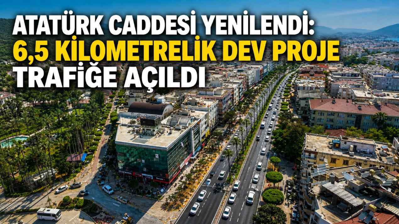 Atatürk Caddesi yenilendi: 6,5 kilometrelik dev proje trafiğe açıldı