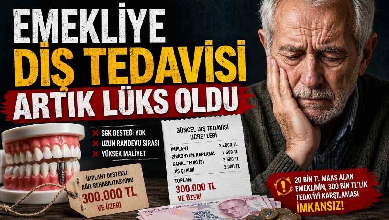Emekliye diş tedavisi artık lüks oldu