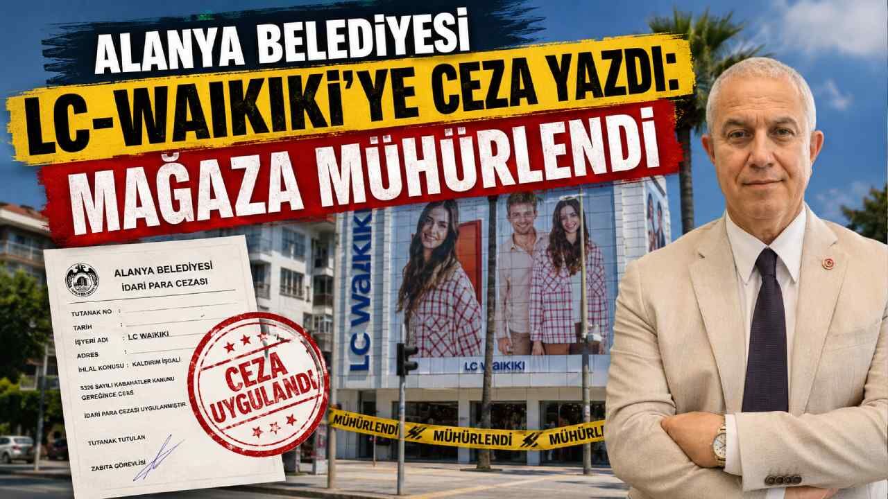 Alanya Belediyesi LC Waikiki'ye ceza yazdı: Mağaza mühürlendi