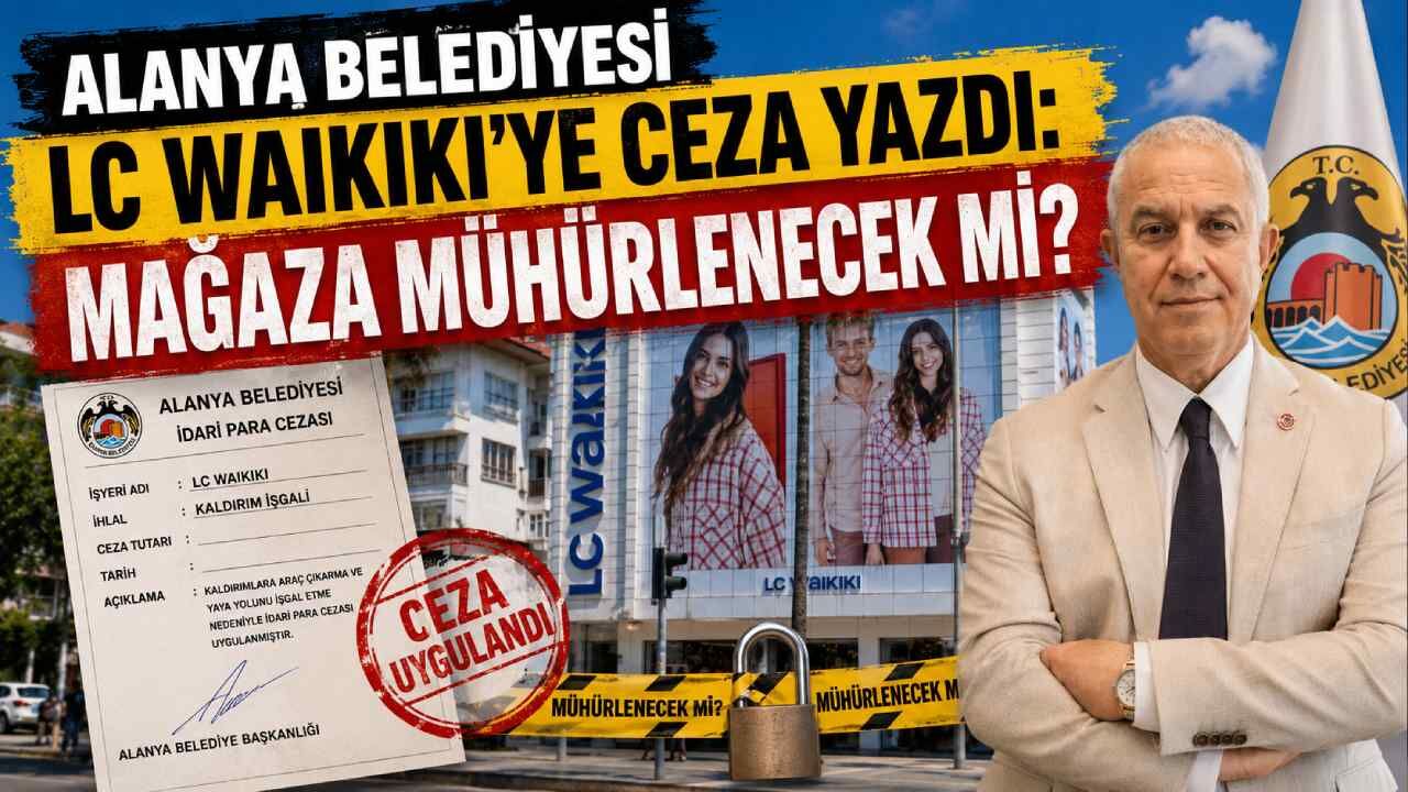 Alanya Belediyesi LC Waikiki'ye ceza yazdı: Mağaza mühürlenecek mi?