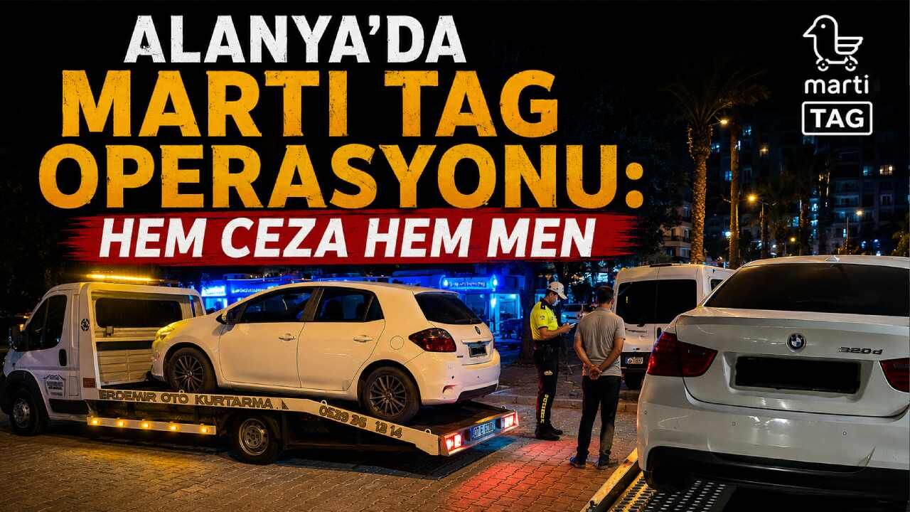 Alanya'da Martı TAG operasyonu: Hem ceza hem men