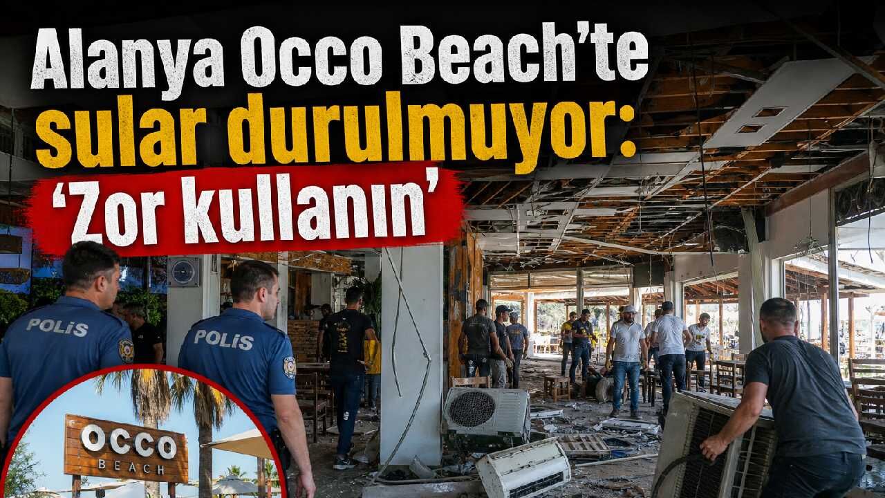 Alanya Occo Beach'te sular durulmuyor: 'Zor kullanın'