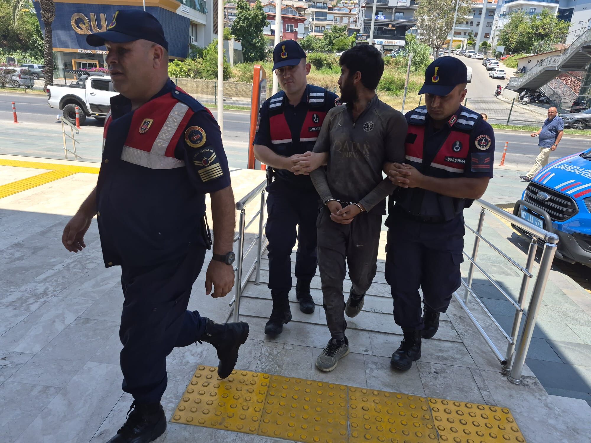 Alanya’da firari hükümlü inşaatta yakalandı
