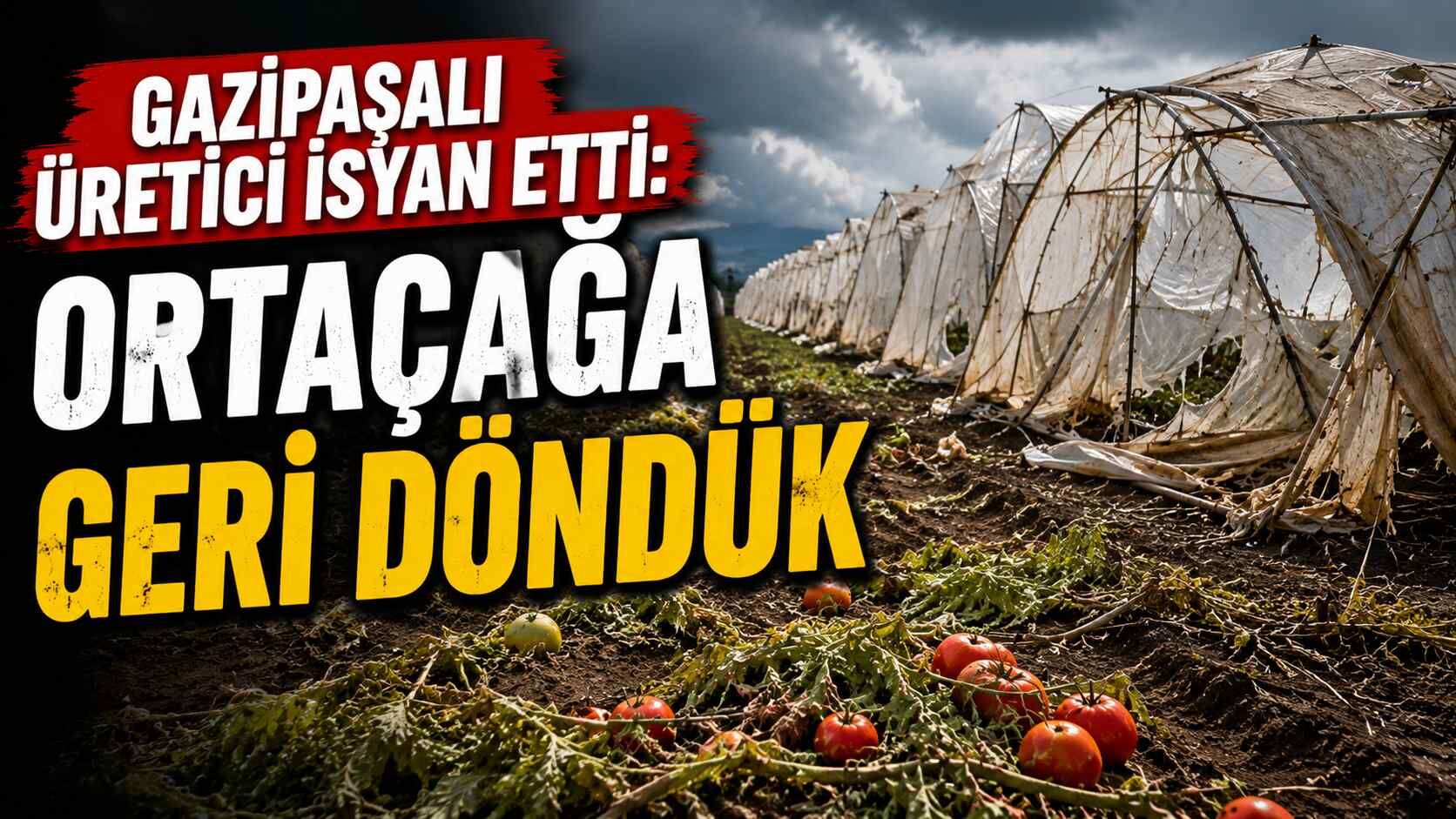 Gazipaşalı üretici isyan etti: Ortaçağa geri döndük