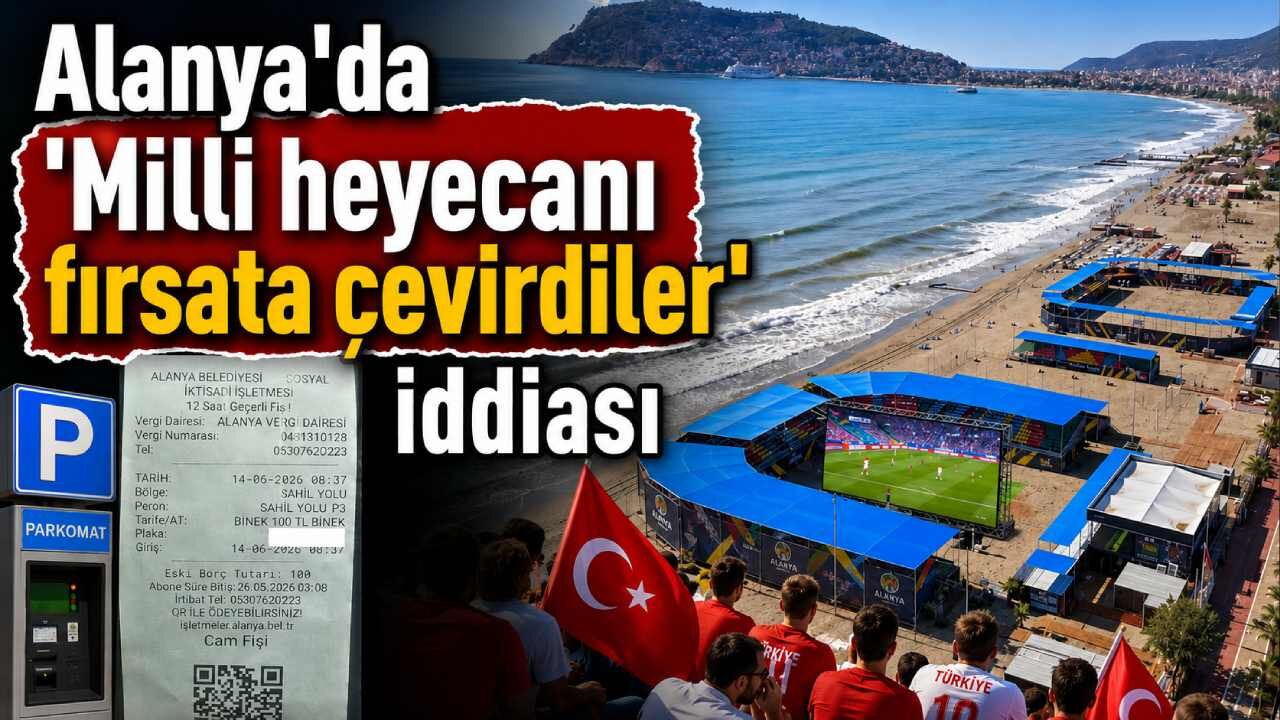 Alanya'da 'Milli heyecanı fırsata çevirdiler' iddiası