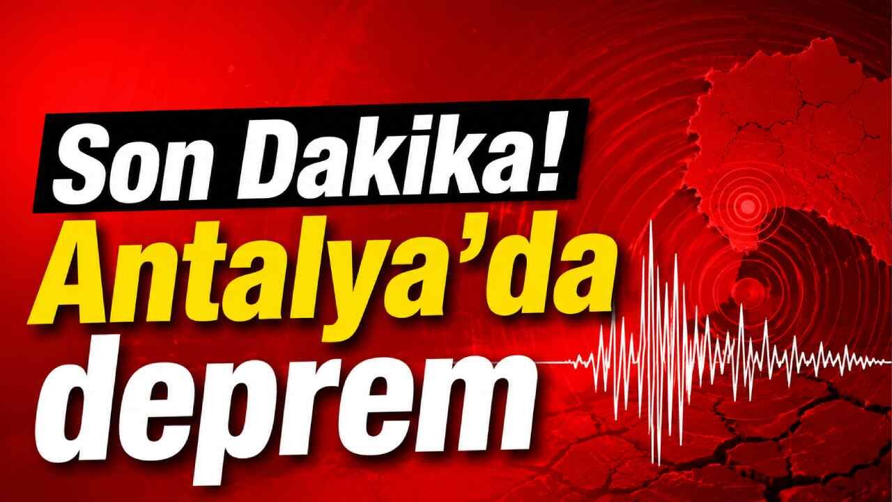 Antalya Kaş açıklarında 3.9 büyüklüğünde deprem