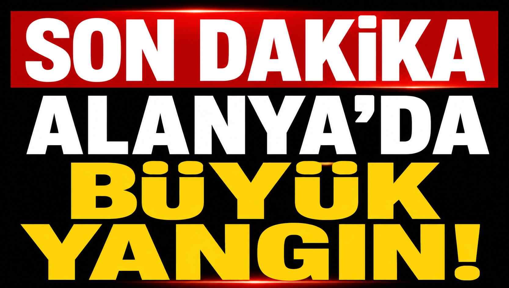Son dakika! Alanya'da büyük yangın