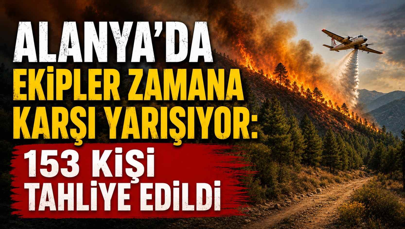 Alanya'da ekipler zamana karşı yarışıyor: 153 kişi tahliye edildi