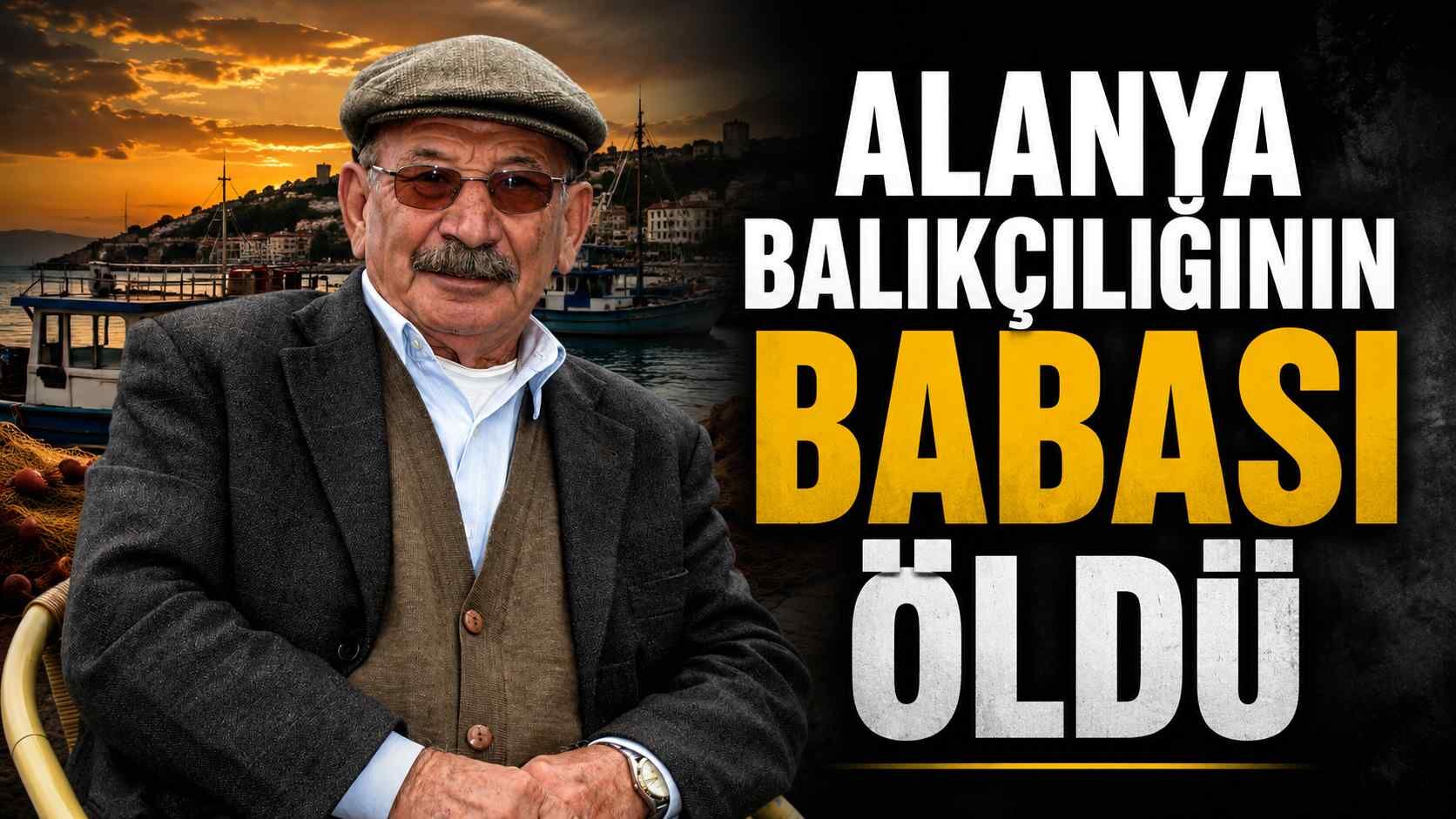 Alanya balıkçılığının babası öldü