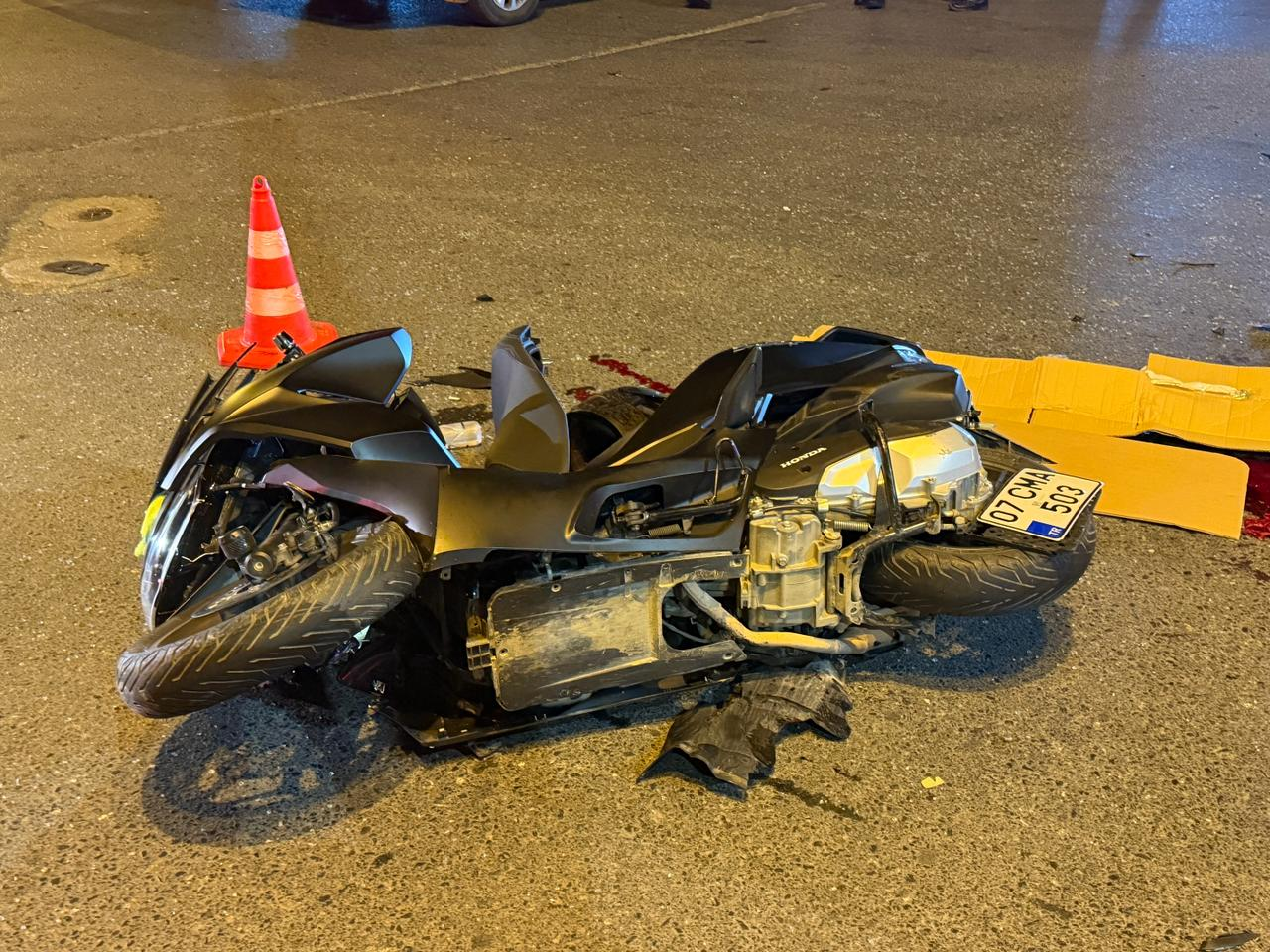 Alanya Mahmutlar trafik kazası olay yeri