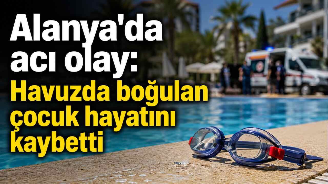 Alanya'da acı olay: Havuzda boğulan çocuk hayatını kaybetti