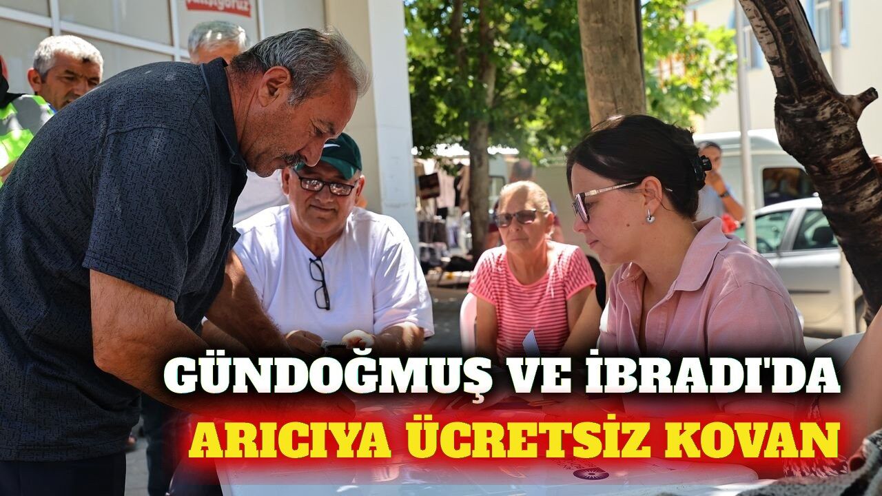 Gündoğmuş ve İbradı'da üreticiye ücretsiz kovan desteği