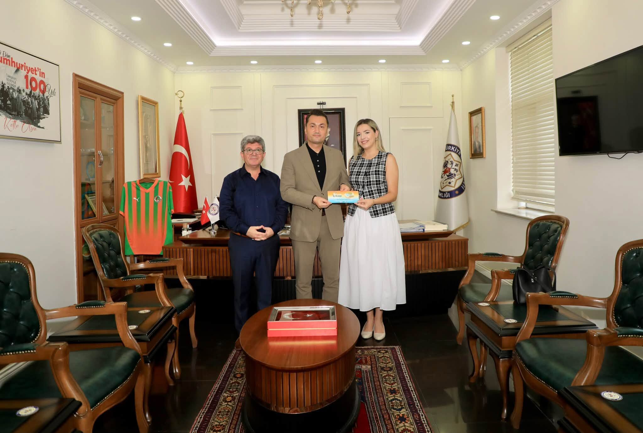 8. Alanya Kitap Fuarı için Kaymakam Öztürk’e davet