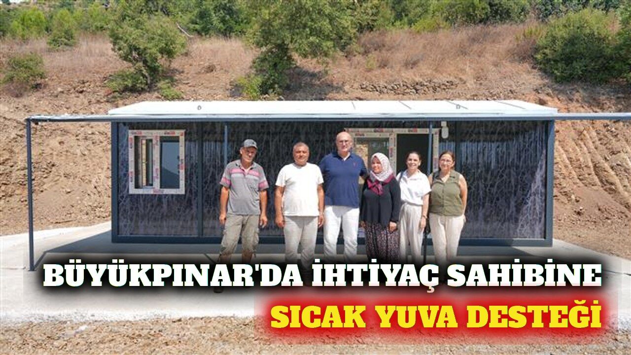 Büyükpınar'da ihtiyaç sahibine konteyner ev teslimi