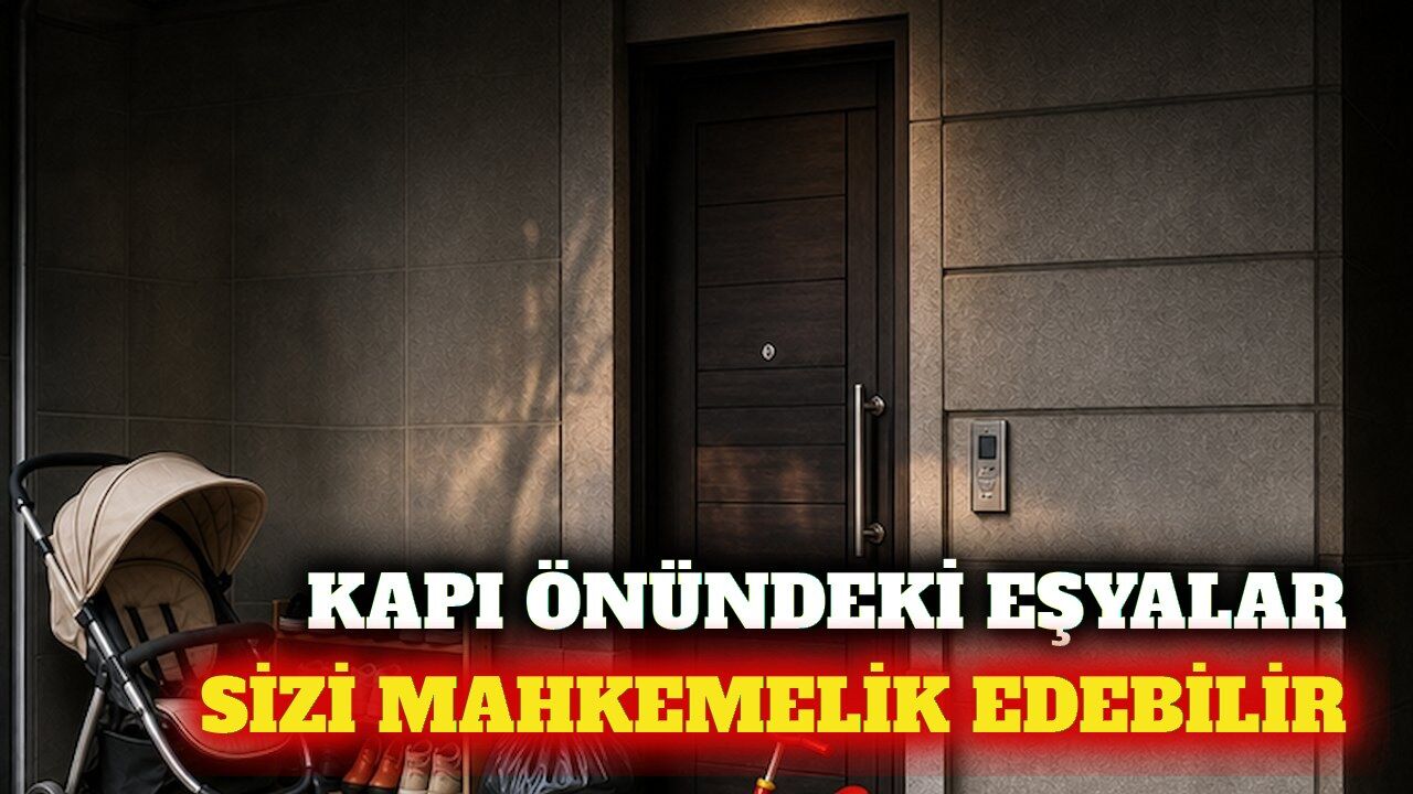 Apartmanda kapı önüne eşya bırakmak mahkemelik edebilir