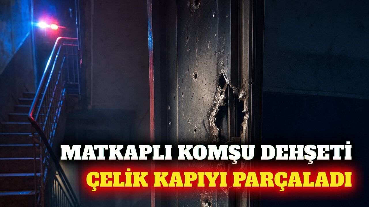 Matkapla komşusunun kapısını kıran kadın gözaltına alındı