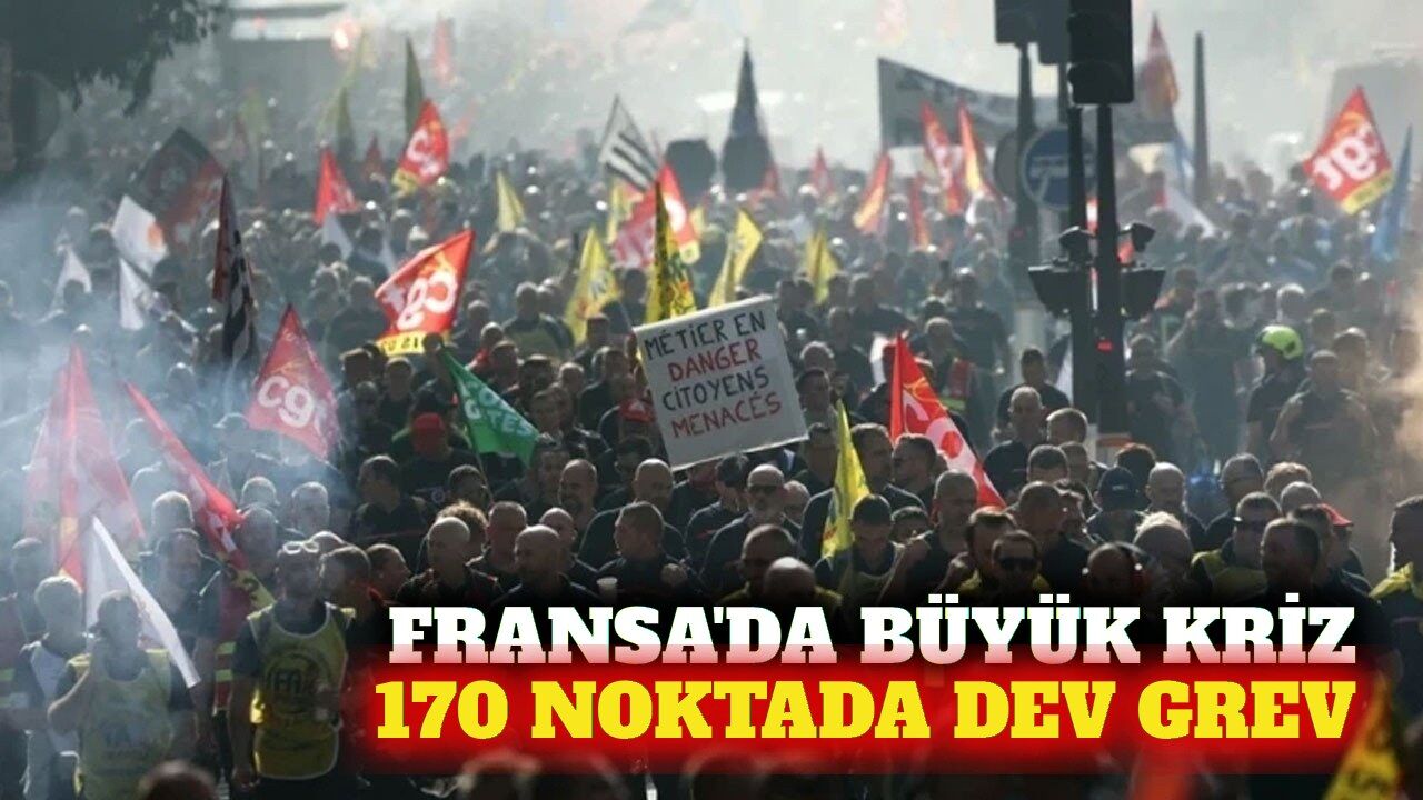 Fransa'da bütçe ve maaş krizi: 170 noktada grev başladı
