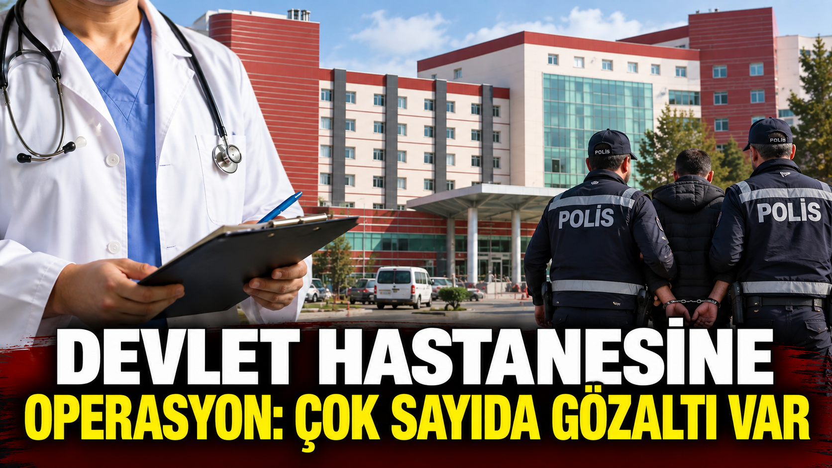 Devlet hastanesine operasyon: Çok sayıda gözaltı var
