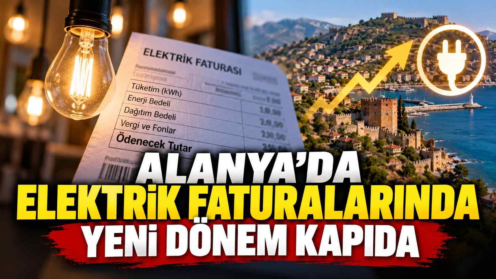 Alanya’da elektrik faturalarında yeni dönem kapıda