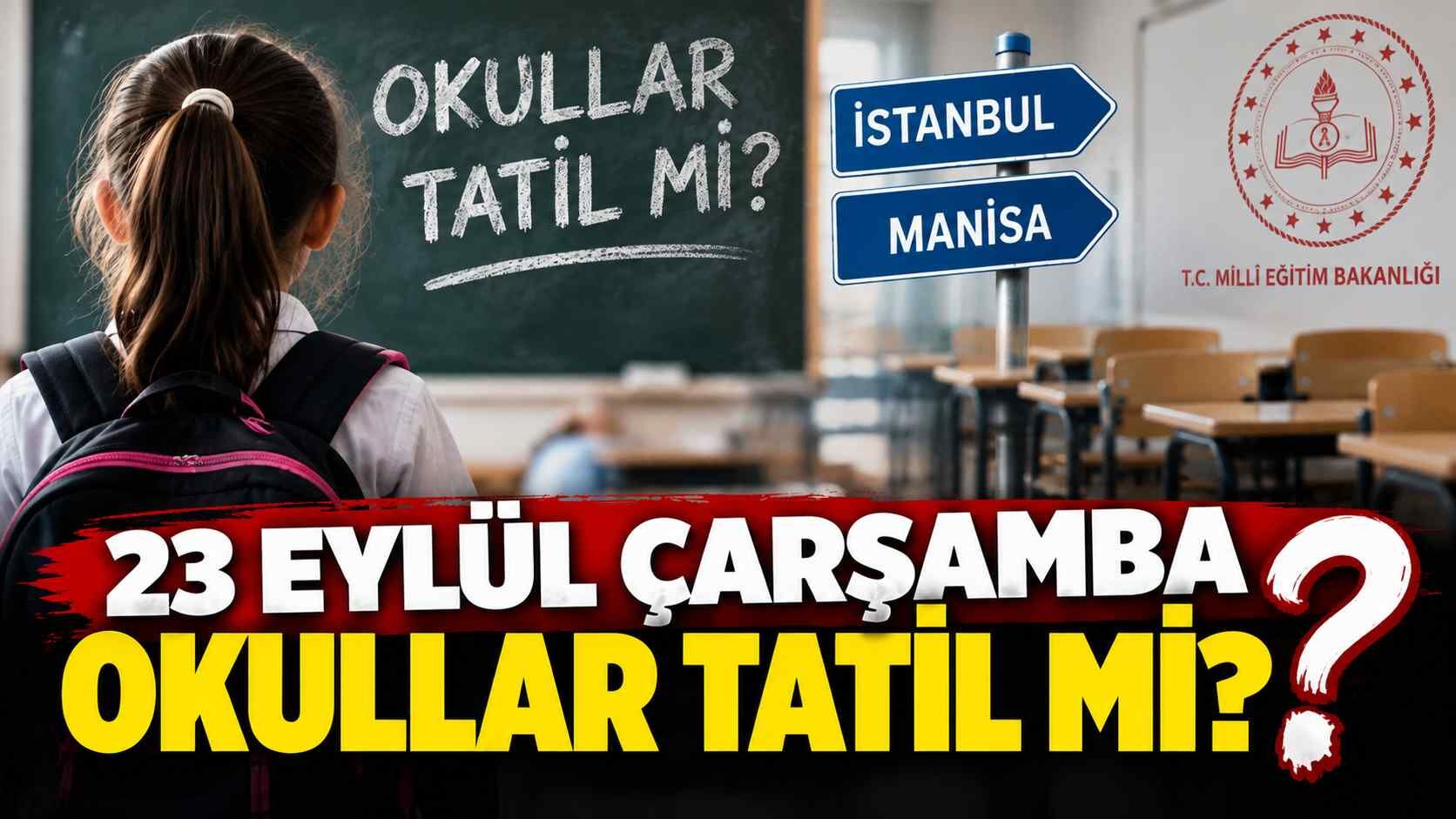 23 Eylül Çarşamba okullar tatil mi?