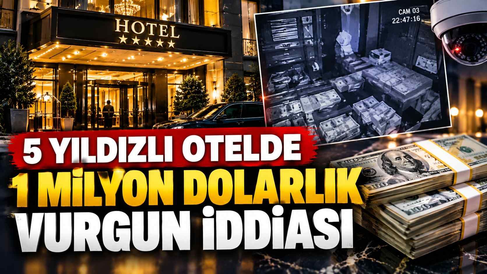 5 yıldızlı otelde 1 milyon dolarlık vurgun iddiası: Kamera kayıtları ortaya çıktı