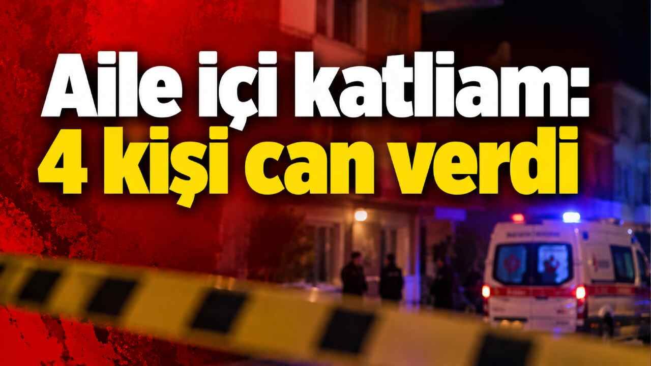 Aile içi katliam: 4 kişi can verdi