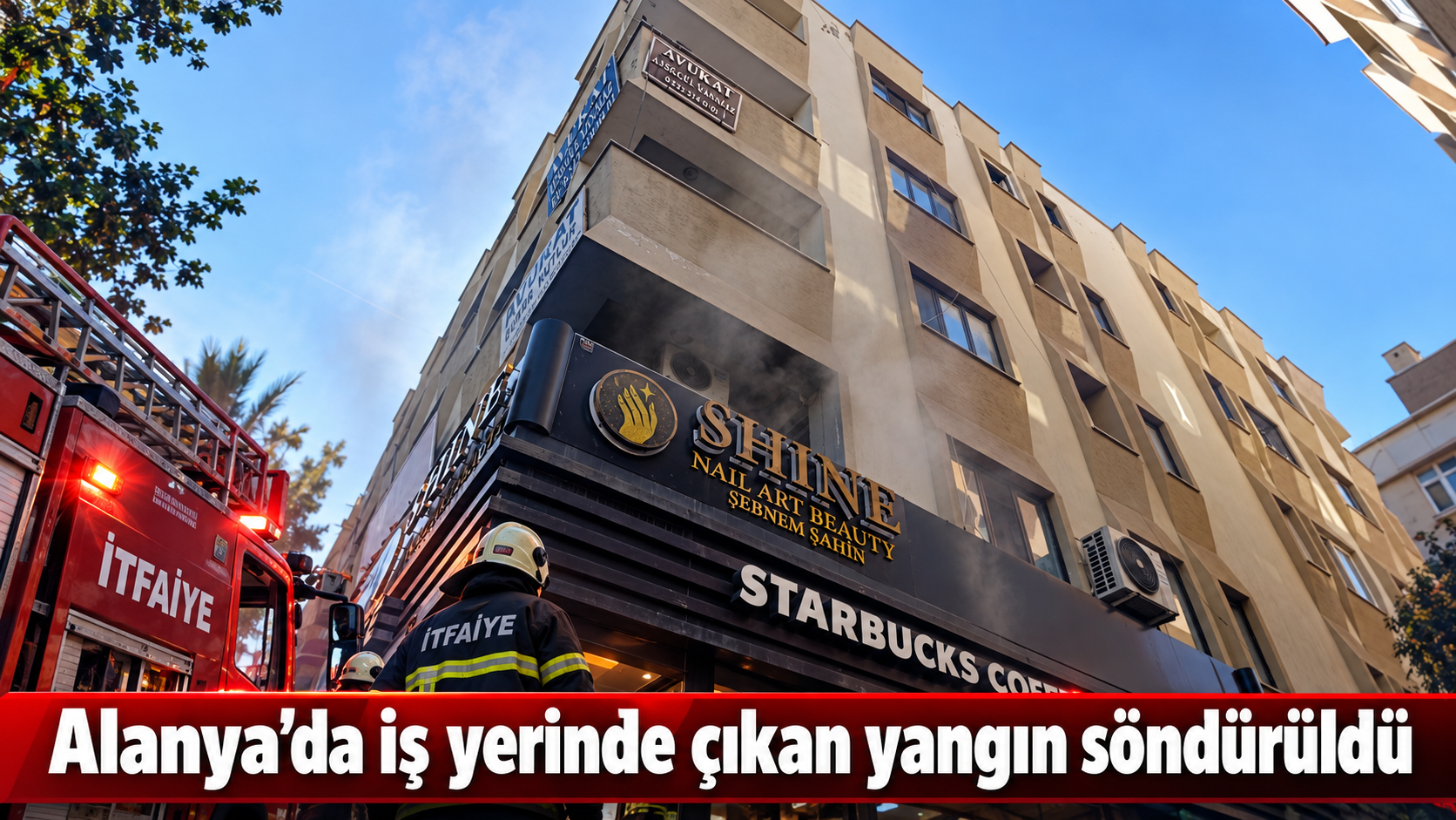 Alanya’da iş yerinde çıkan yangın söndürüldü