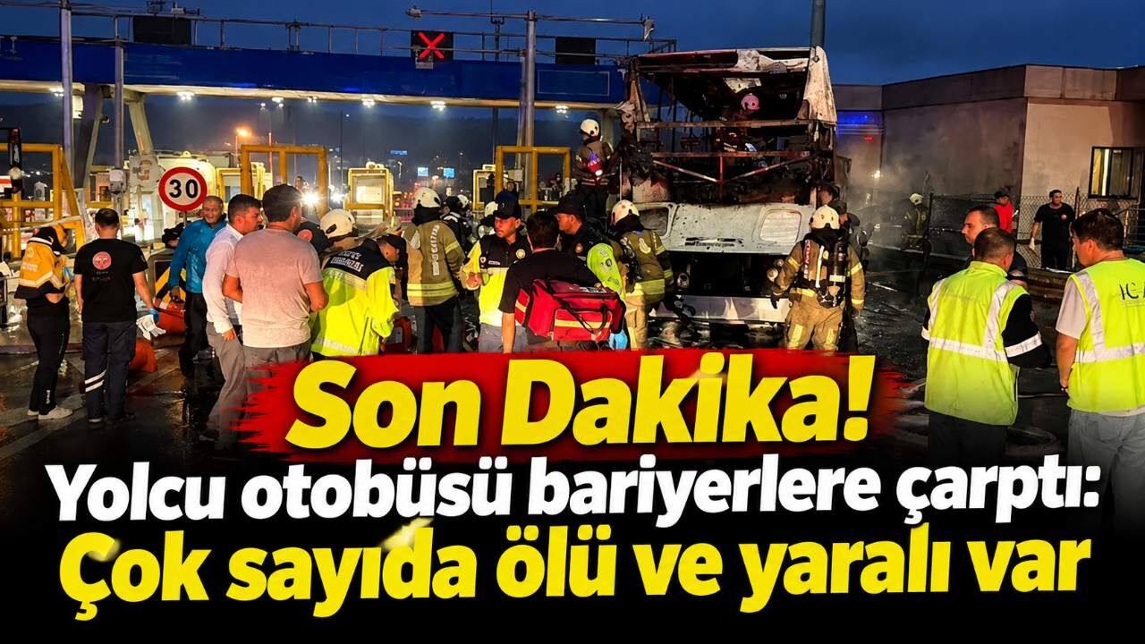 Son Dakika! Yolcu otobüsü bariyerlere çarptı: Çok sayıda ölü ve yaralı var