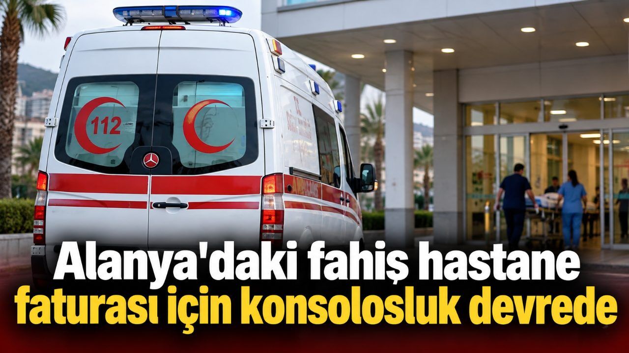 Alanya'daki fahiş hastane faturası için konsolosluk devrede