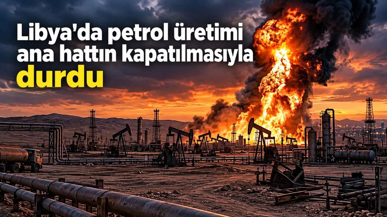 Libya'da petrol üretimi ana hattın kapatılmasıyla durdu
