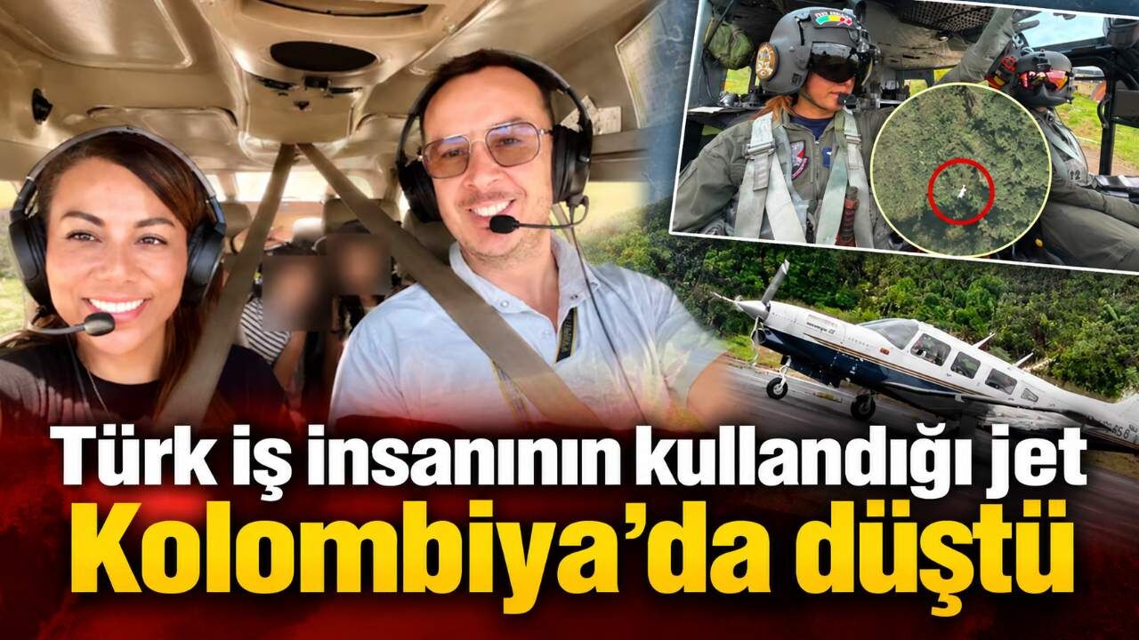 Türk iş insanının kullandığı jet Kolombiya’da düştü