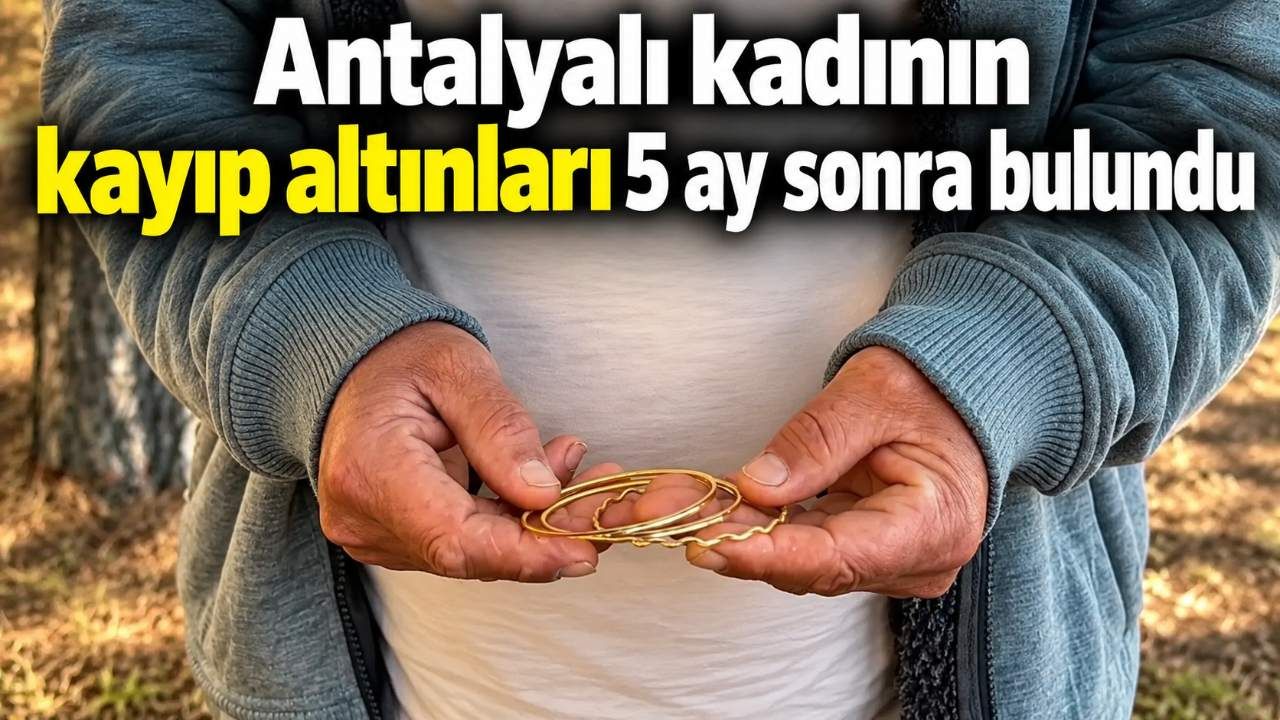 Antalyalı kadının kayıp altınları 5 ay sonra bulundu