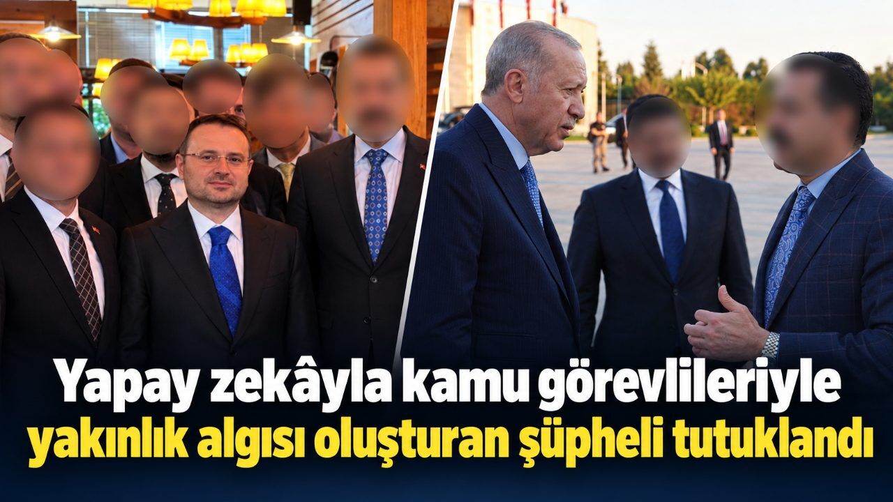 Yapay zekâyla kamu görevlileriyle yakınlık algısı oluşturan şüpheli tutuklandı