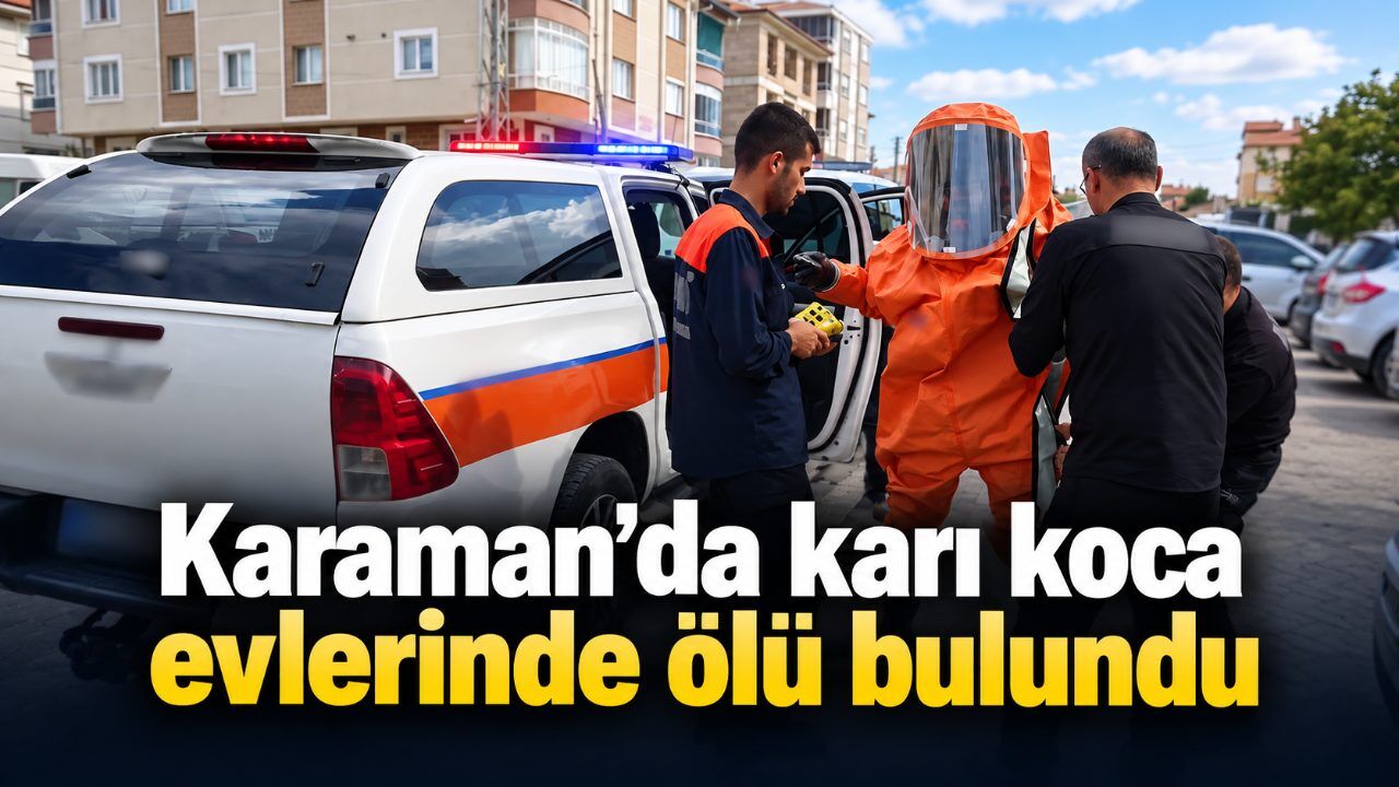 Karaman’da karı koca evlerinde ölü bulundu