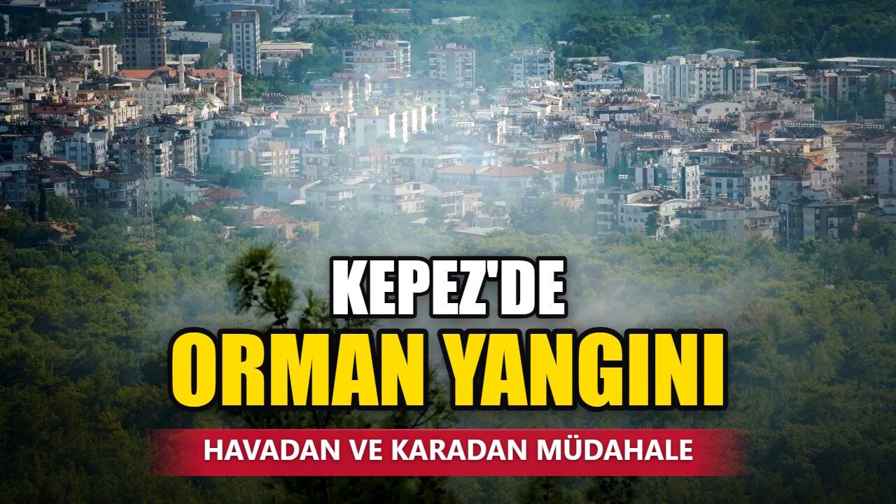 Antalya Kepez'de orman yangını: Hava ve kara ekipleri müdahalede