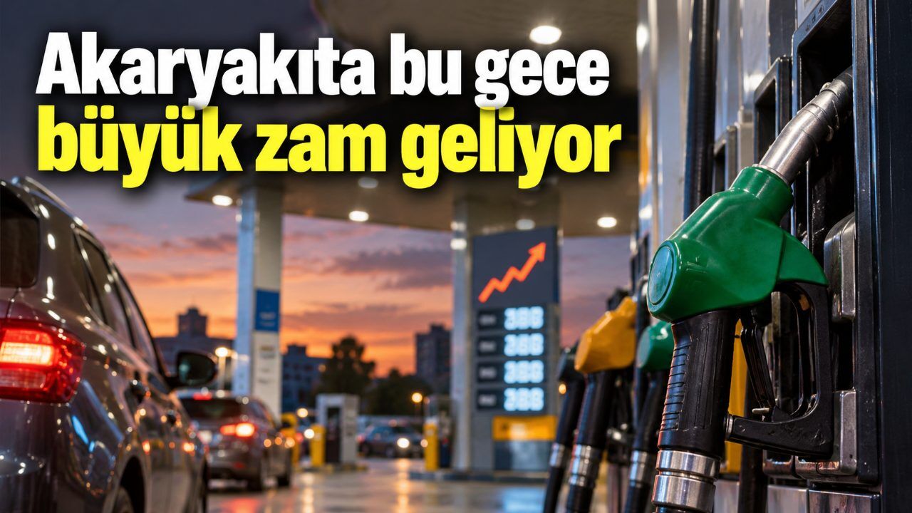 Akaryakıta bu gece büyük zam geliyor
