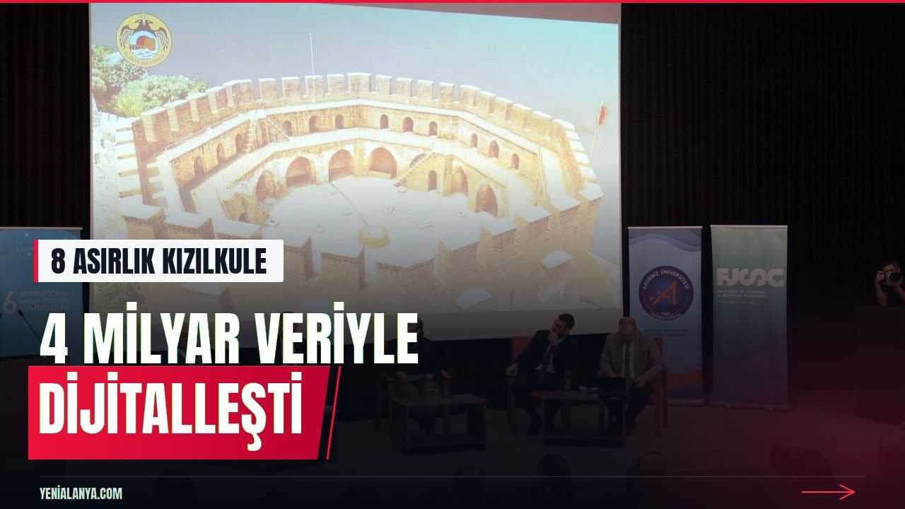 8 asırlık Kızılkule 4 milyar veri noktasıyla dijitalleşti