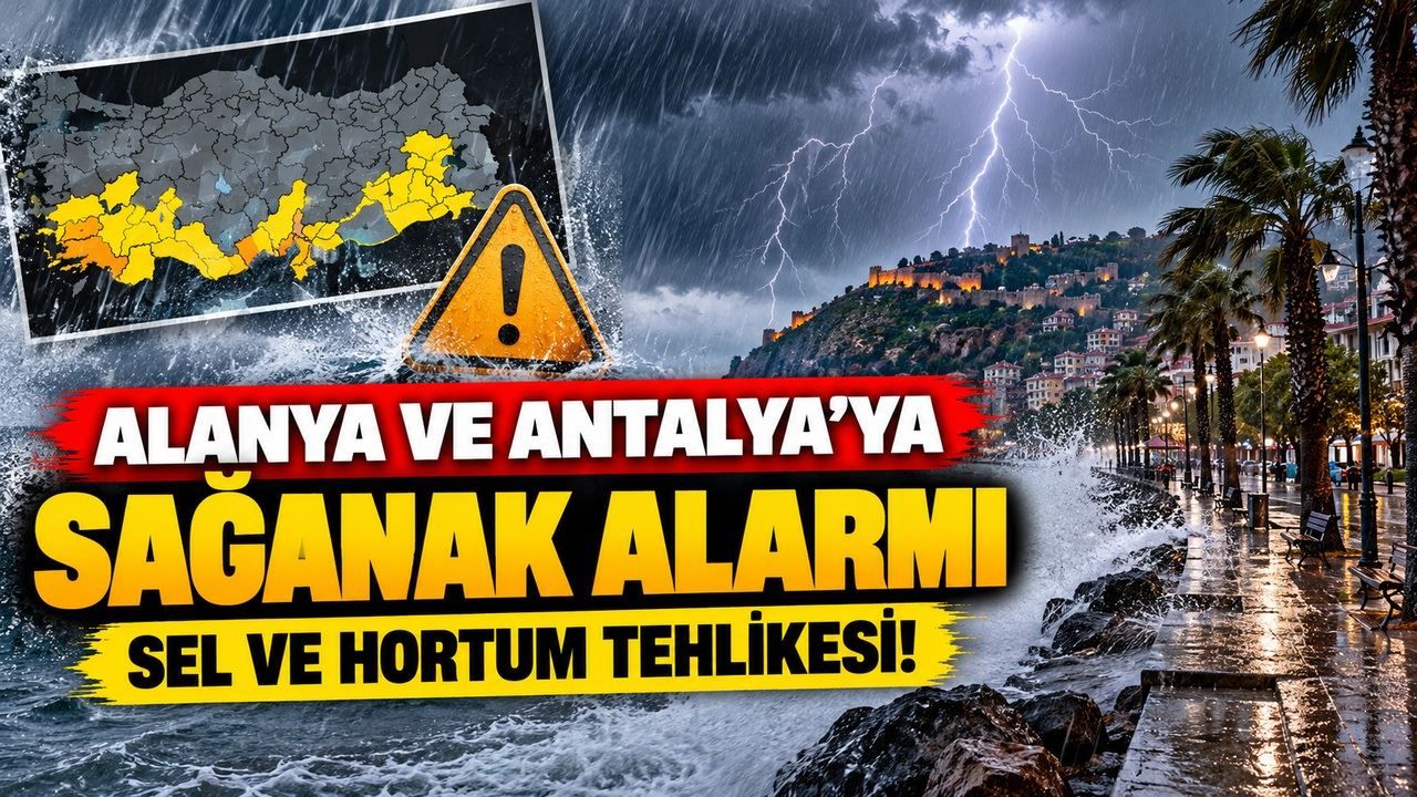 Alanya ve Antalya için kritik uyarı! Metrekareye 100 kilogram yağış bekleniyor