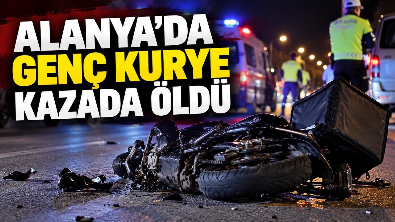 Alanya’da feci kaza! Kuryelik yapan üniversite öğrencisi kazada hayatını kaybetti